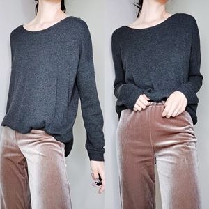 H&M Dark Gray Sweater Back Zip Size M